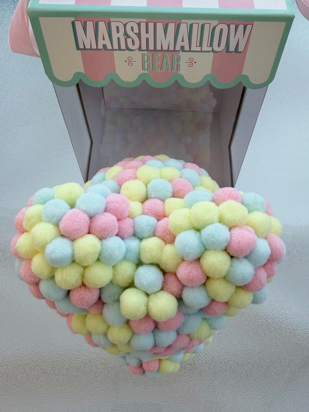Always and Forever Multicolor Pastel Non-Edible Marshmallow Bear Toy - Picture 4 of 10
